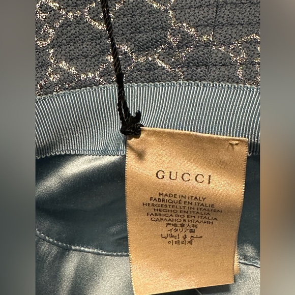 🆕Gucci GG Lame Bucket Hat - Picture 6 of 9